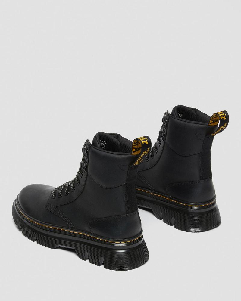 Black Women's Dr Martens Tarik Wyoming Leather Utility Boots | CA 270EBC